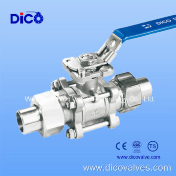 Wenzhou Union Type 3PC Floating Ball Valve